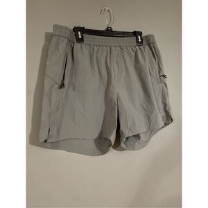 Baleaf Grey UPF50+ Nylon Shorts Zip Pockets Drawstring UV Protection XXL